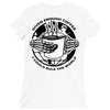 given enough coffee i could rule the world white Ladies Fitted T-Shirt