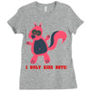 i only kiss boys Ladies Fitted T-Shirt