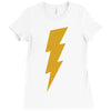 lightning bolt camera flash Ladies Fitted T-Shirt