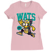 wats (2) Ladies Fitted T-Shirt