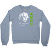 albert einstein theory of 7% proof geeky science cider scrumpy drinkin Crewneck Sweatshirt