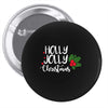 holly jolly christmas Pin-back button