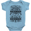 Real Kings Are Born On December 9 Baby Onesie