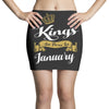 kings are born in january Mini Skirts