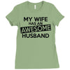 awesome husband Ladies Fitted T-Shirt