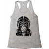 monkey in the motorcycle Racerback Tank