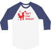 don't stop believin funny christmas 3/4 Sleeve Shirt
