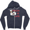 pizza is love pizza is life Zipper Hoodie