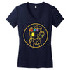 thanos gauntlet 3 Women's V-Neck T-Shirt