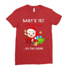 baby 1st christmas Ladies Fitted T-Shirt
