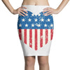 usa flag 2 Pencil Skirts
