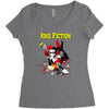 joke fiction Women's Triblend Scoop T-shirt