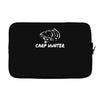 carp hunter pike angler fishing new Laptop sleeve