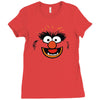 animal face Ladies Fitted T-Shirt