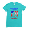 we stand for the flag Ladies Fitted T-Shirt