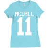 mccall 11 t shirt tee tshirt teenwolf Ladies Fitted T-Shirt
