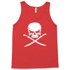 biker pirate skull bones swords Tank Top