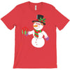 smiling snowman holding out christmas T-Shirt