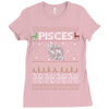 pisces christmas ugly sweater Ladies Fitted T-Shirt