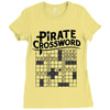 pirate crossword Ladies Fitted T-Shirt