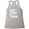 eat sleep spurs Racerback Tank