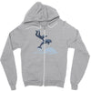dolphin rider Zipper Hoodie