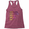 I miss you my heart is empaty wİthout you (2) Racerback Tank