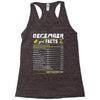 December Girl Facts Capricorn Racerback Tank