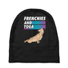 frenchies and yoga Baby Beanies