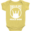 this is my peace sign Baby Onesie
