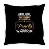 april girl is a perfect combination of princess and warrior Throw Pillow