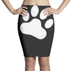 paw sticker vinyl decal Pencil Skirts
