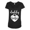 Daddy is My Bestie Maternity Scoop Neck T-shirt
