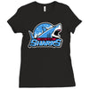 amity island sharks Ladies Fitted T-Shirt