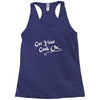 get your geek on white type tee Racerback Tank