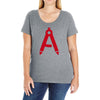 alphabet Ladies Curvy T-Shirt