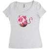 lion in a box Women's Triblend Scoop T-shirt