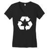 recycle symbol Women's V-Neck T-Shirt