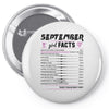 September Girl Facts Virgo Pin-back button