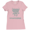 pitbull american pit bull spiked dog collar Ladies Fitted T-Shirt