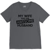 awesome husband V-Neck Tee