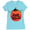 happy halloween Ladies Fitted T-Shirt