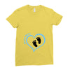 Custom baby boy name maternity design Ladies Fitted T-Shirt