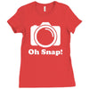 oh snap camera Ladies Fitted T-Shirt