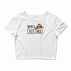 merry crustmas christmas pizza Crop Top