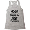 yoga girls are twisted Racerback Tank