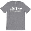 evolution of scuba divingfunny swim retro sea cool boat party T-Shirt