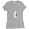 Unicorns are born in June Ladies Fitted T-Shirt