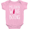 melanin wine and books Baby Bodysuit