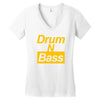 drum n bass birthday music Women's V-Neck T-Shirt